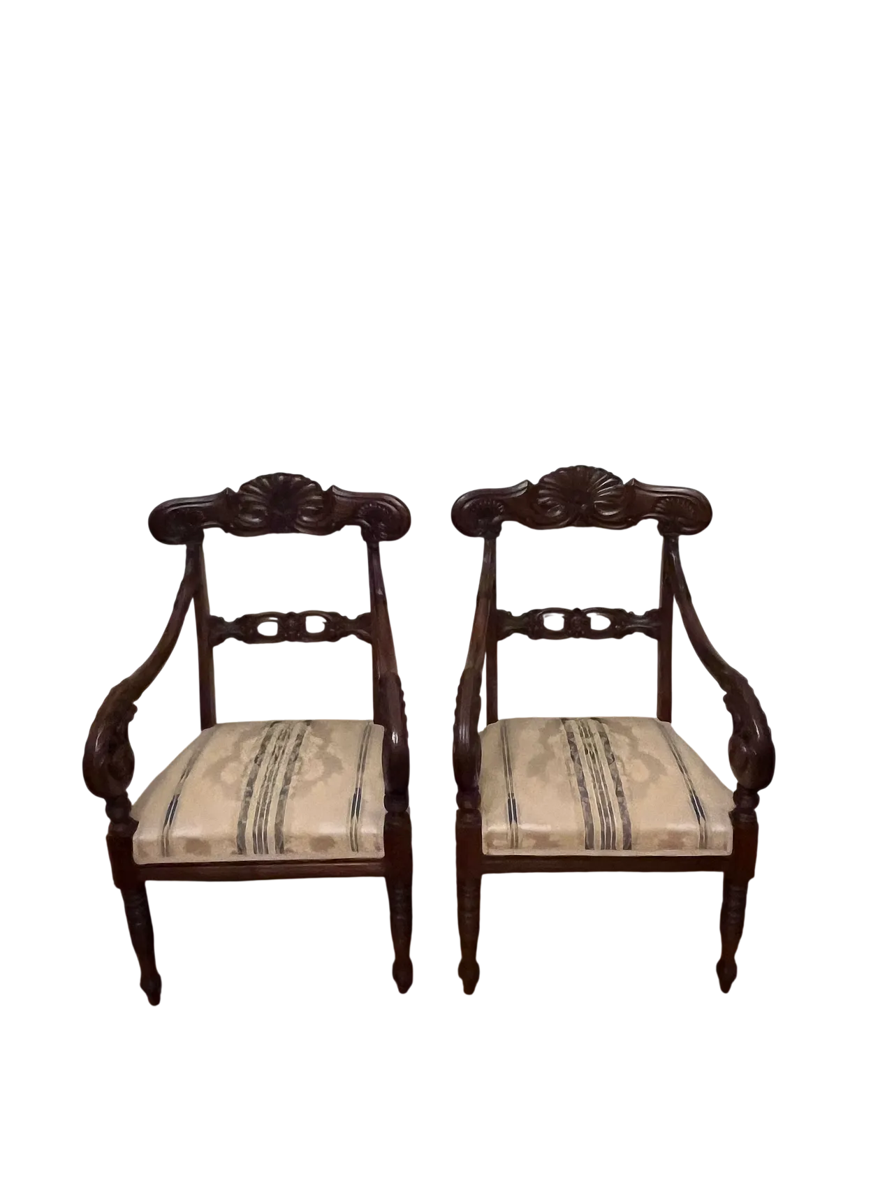 Pair of armchairs, 19th century 7