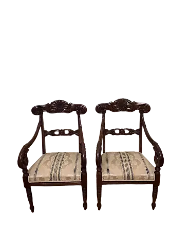 Pair of armchairs, 19th century