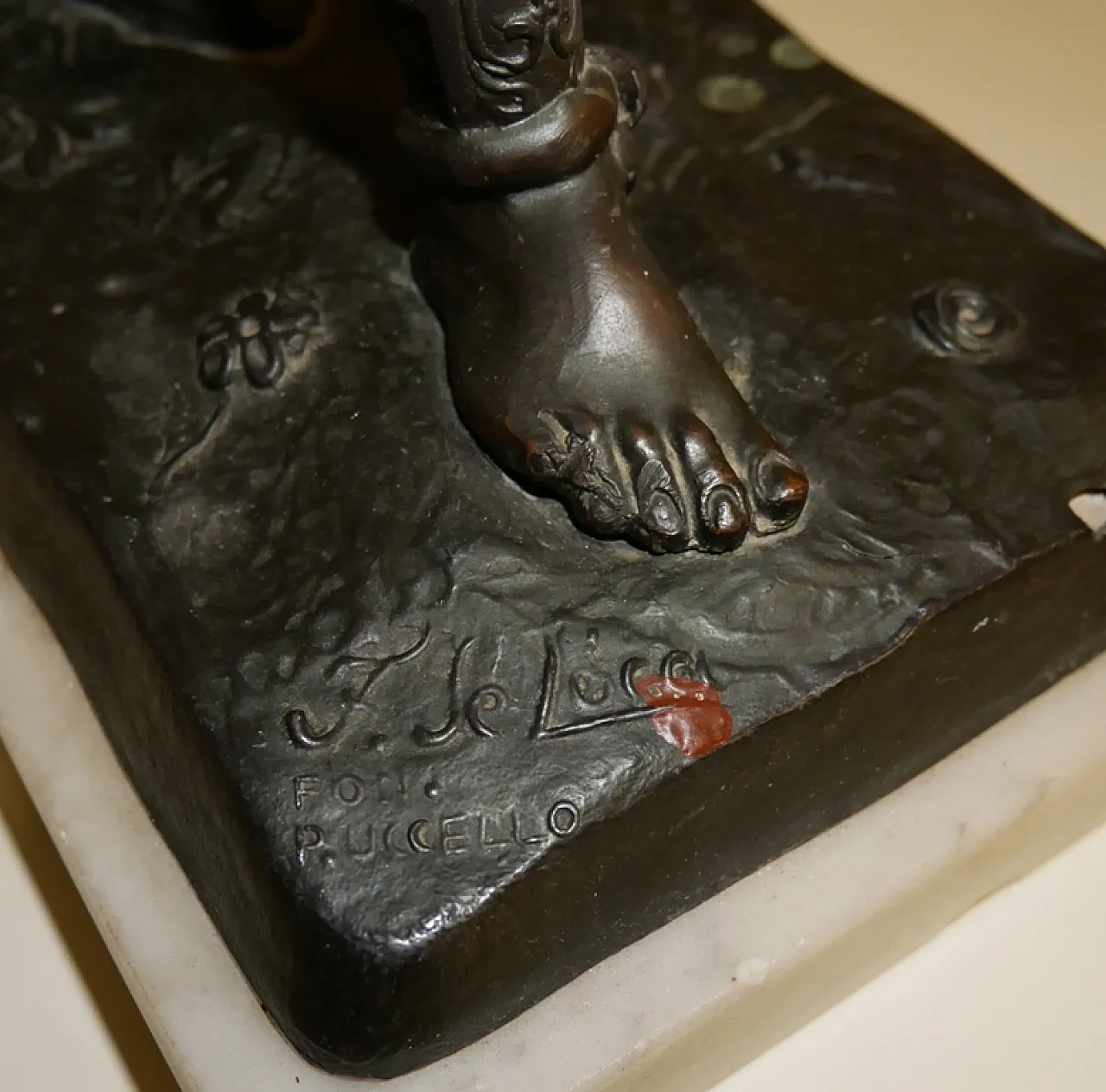 Scultura in antimonio di F. De Luca, '900 5