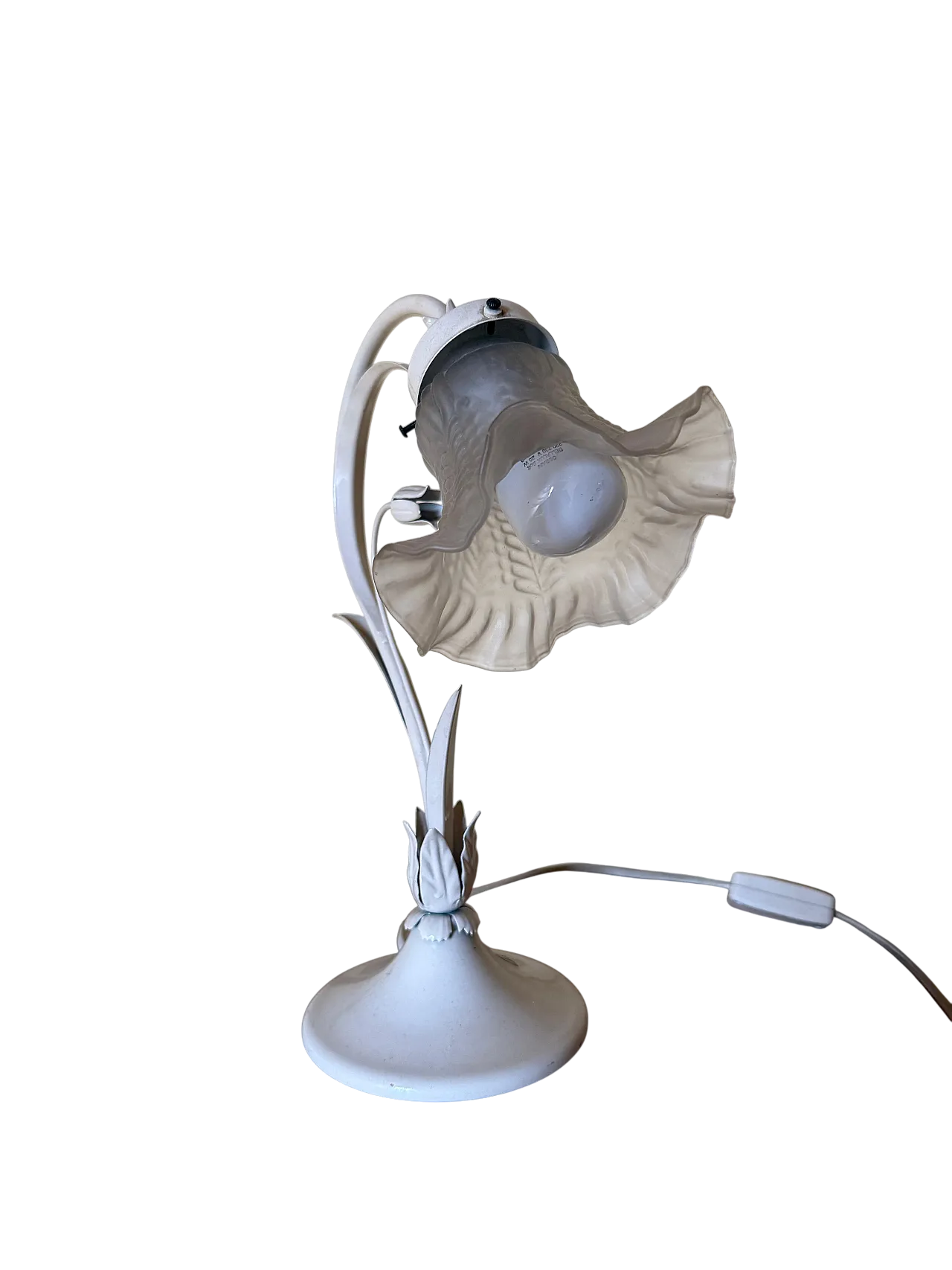 Lampada da tavolo Stilnovo in stile Floreale/Liberty, anni '70 5