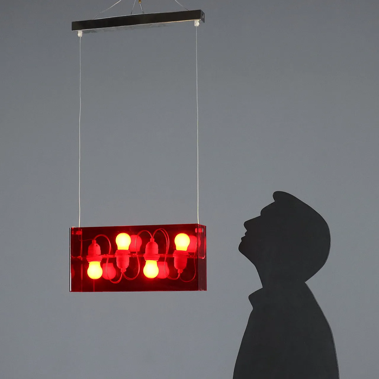 Candle 5306/1 Duplex lamp in plastic and metal, 20th century 2