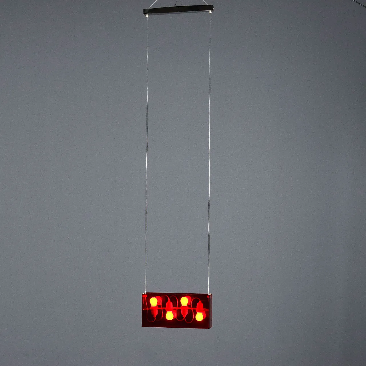 Candle 5306/1 Duplex lamp in plastic and metal, 20th century 3