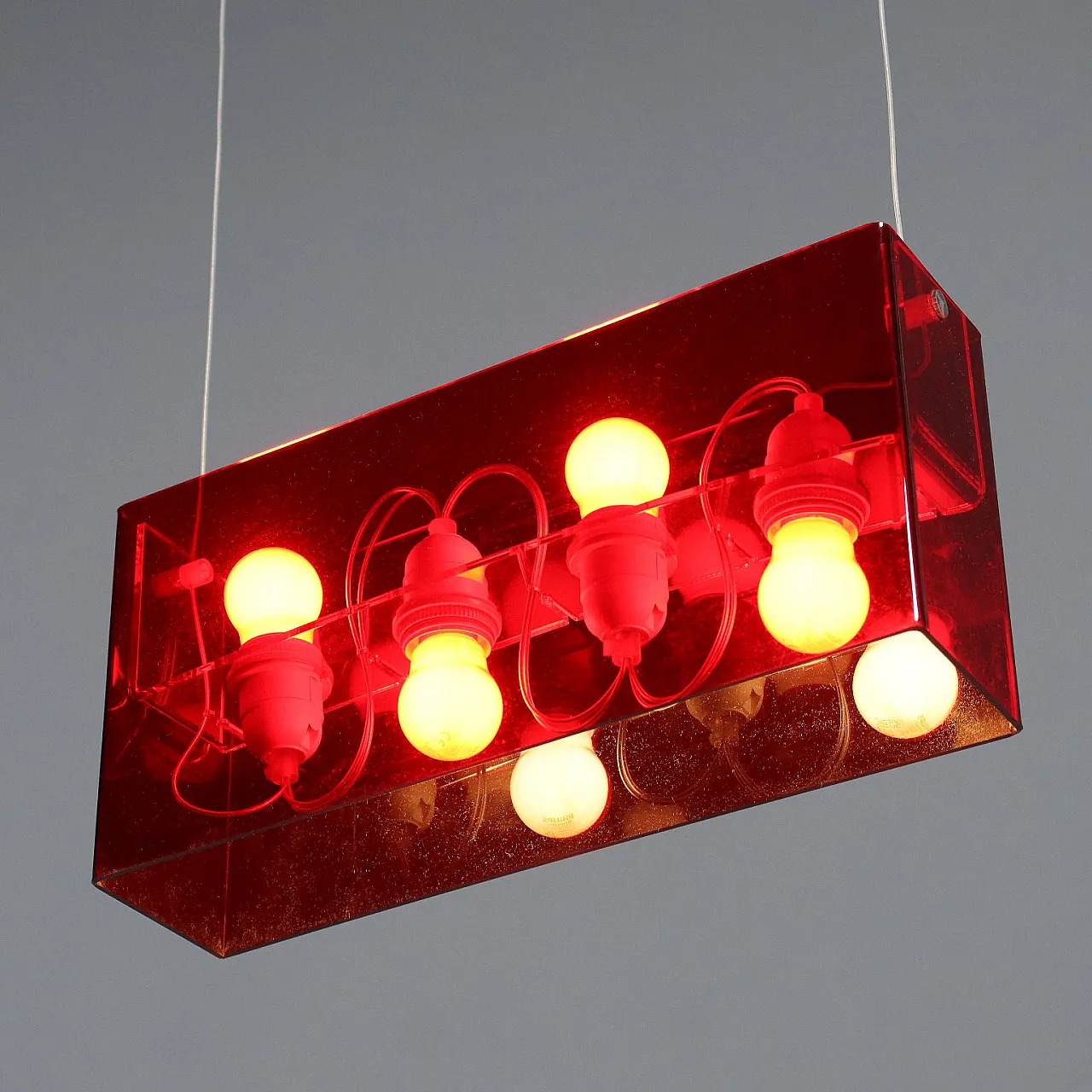 Candle 5306/1 Duplex lamp in plastic and metal, 20th century 4