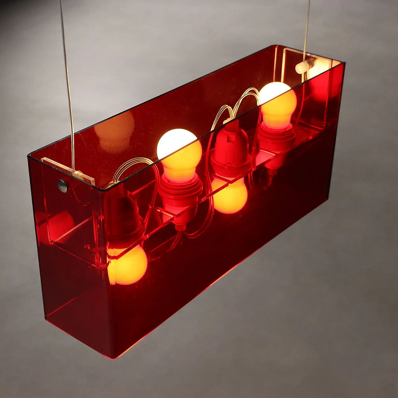 Candle 5306/1 Duplex lamp in plastic and metal, 20th century 7