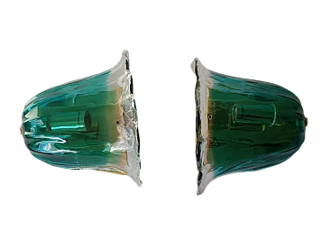 Coppia di appliques in vetro di Murano La Murrina, anni ‘70