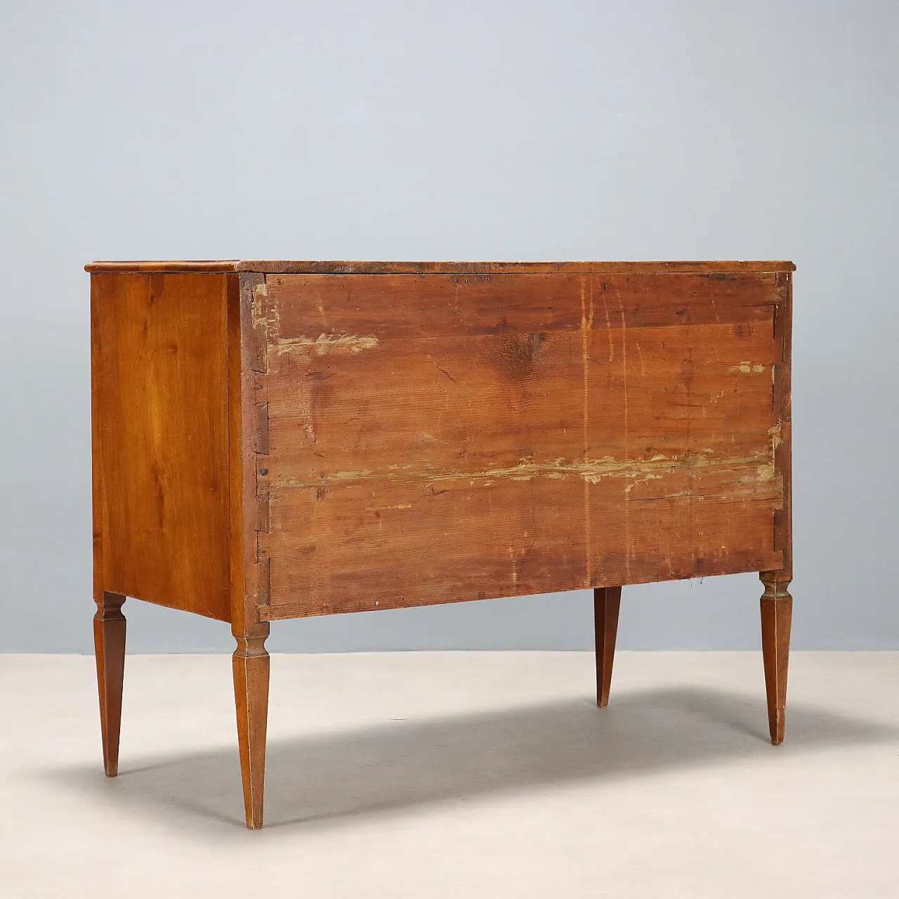 Cassettiera neoclassica in mogano, acero e bronzo, '700 10