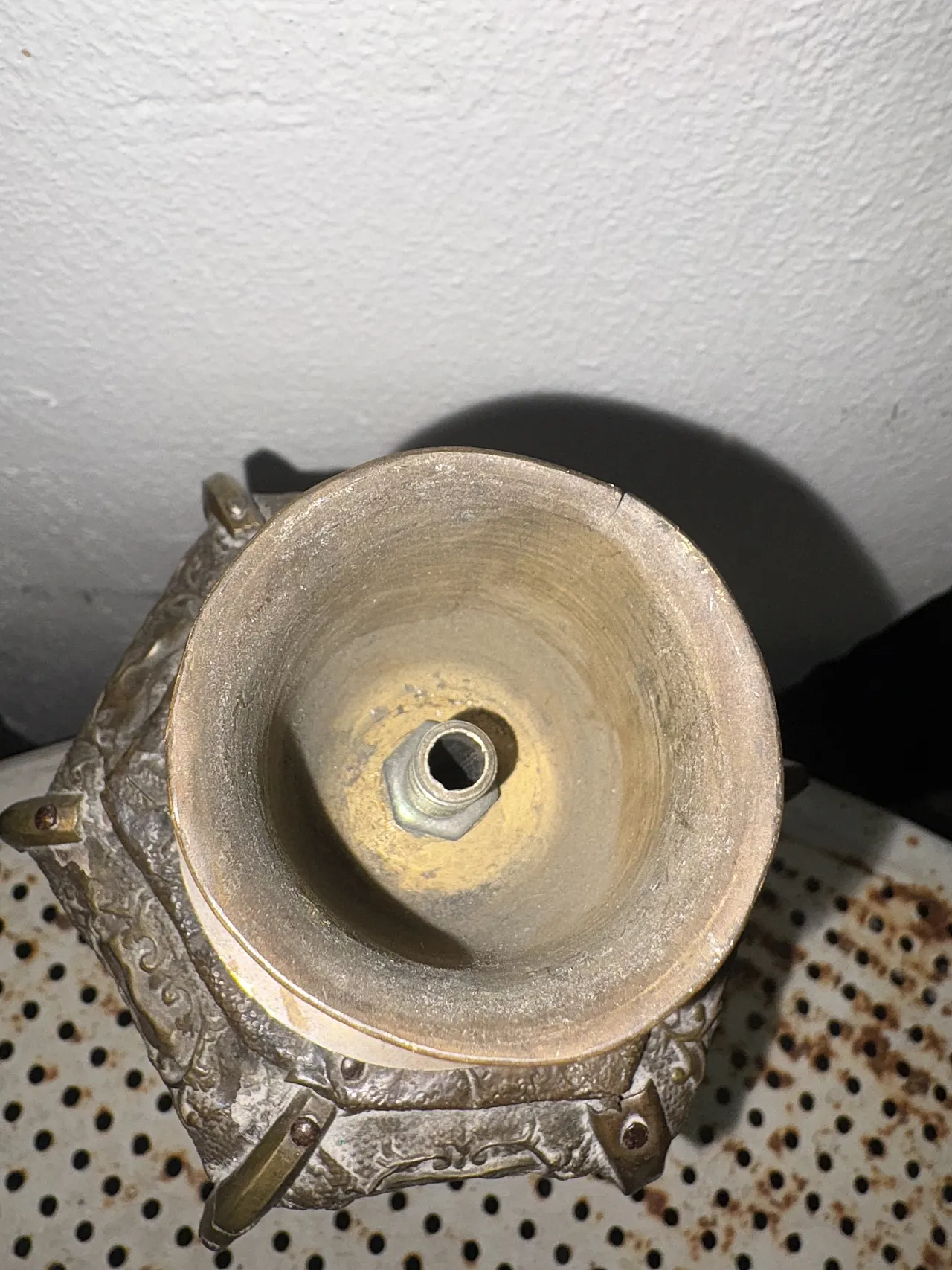 Lampada bronzo o portacandele, anni '30 6