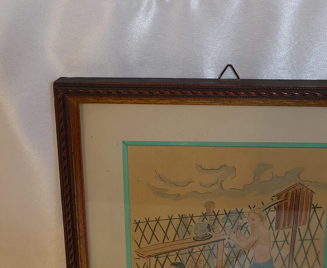 Litografia Esecuzione di un tossicodipendente di Tsuguharu Fujita 25