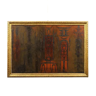 Corrado Cagli, tecnica mista su tela, '900