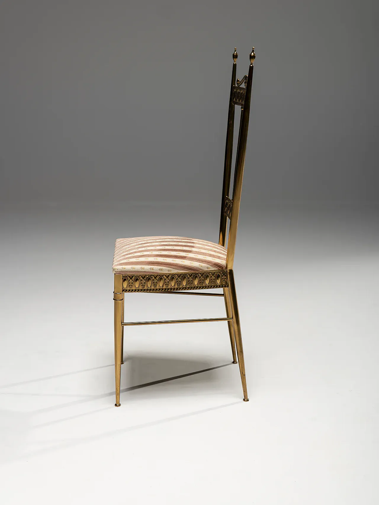 Chiavari brass side chair, 1960s 4