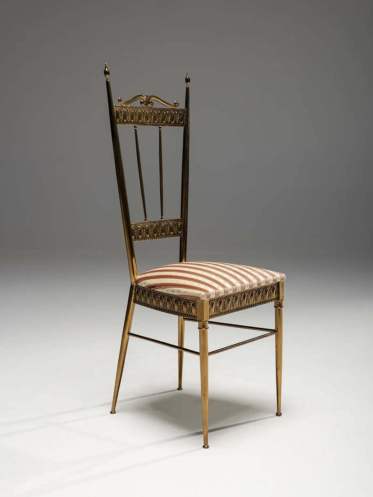 Chiavari brass side chair, 1960s 7