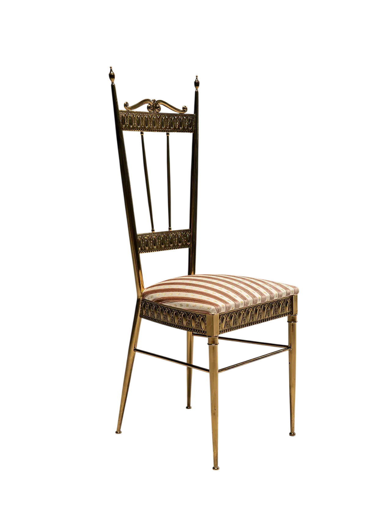 Chiavari brass side chair, 1960s 8