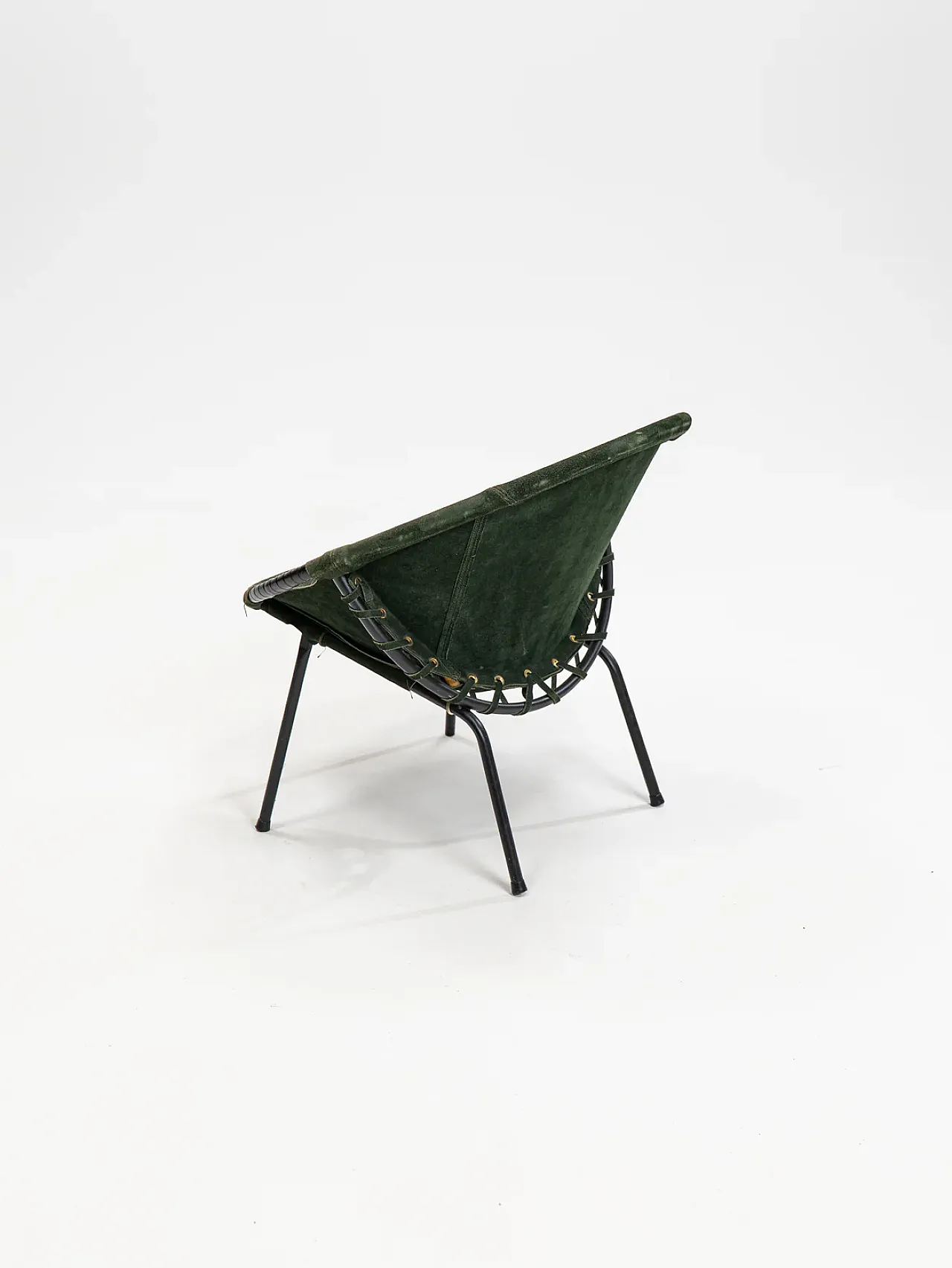 Poltrona Balloon in verde cocktail chair di Lusch & Co., anni '60 3
