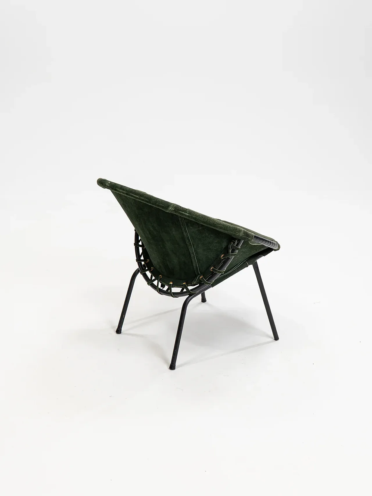 Poltrona Balloon in verde cocktail chair di Lusch & Co., anni '60 5