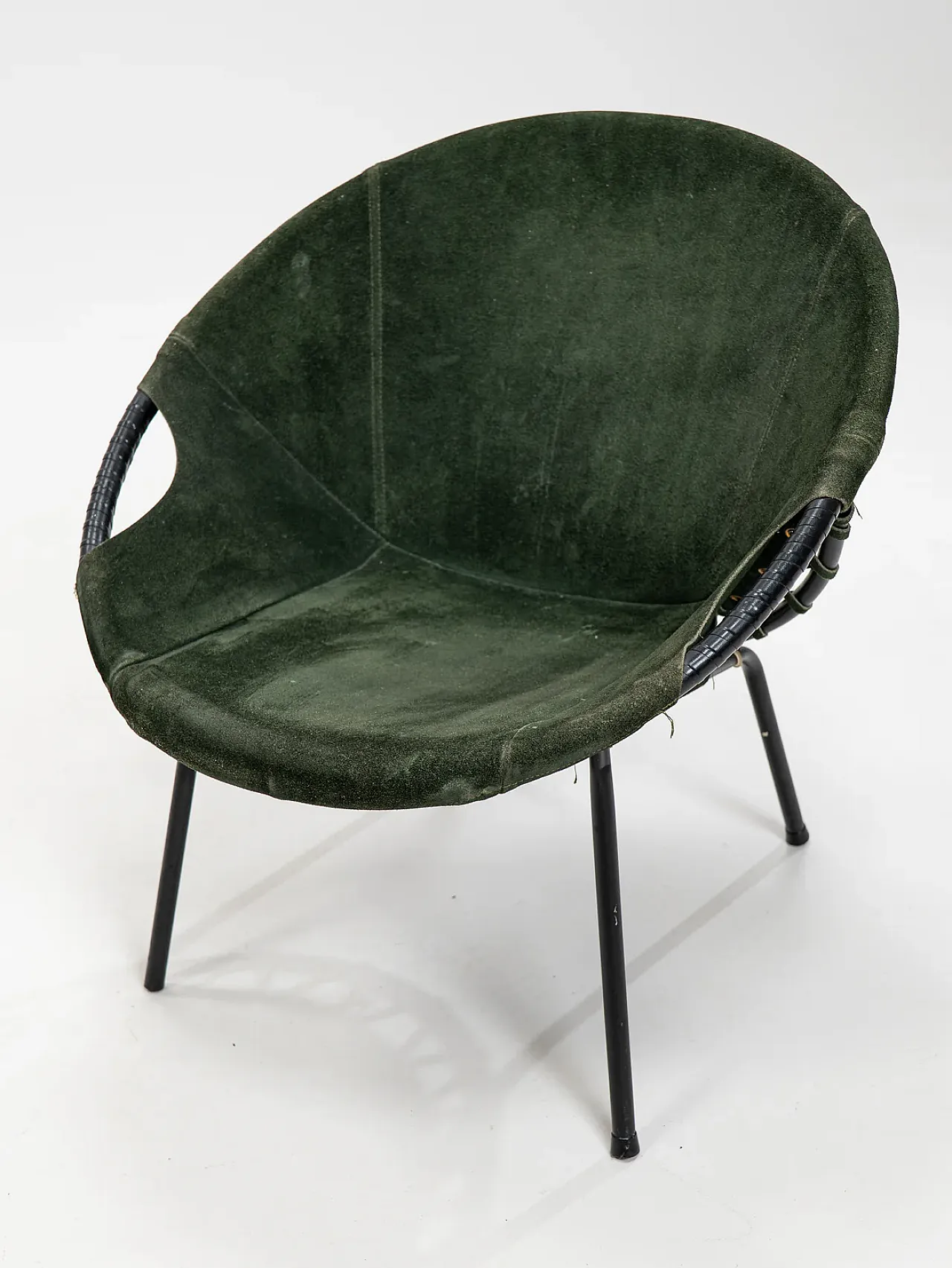 Poltrona Balloon in verde cocktail chair di Lusch & Co., anni '60 9