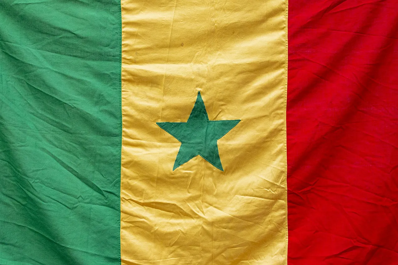 Bandiera del Senegal in cotone F.&A. F.lli Bianchi Bologna, '900 1