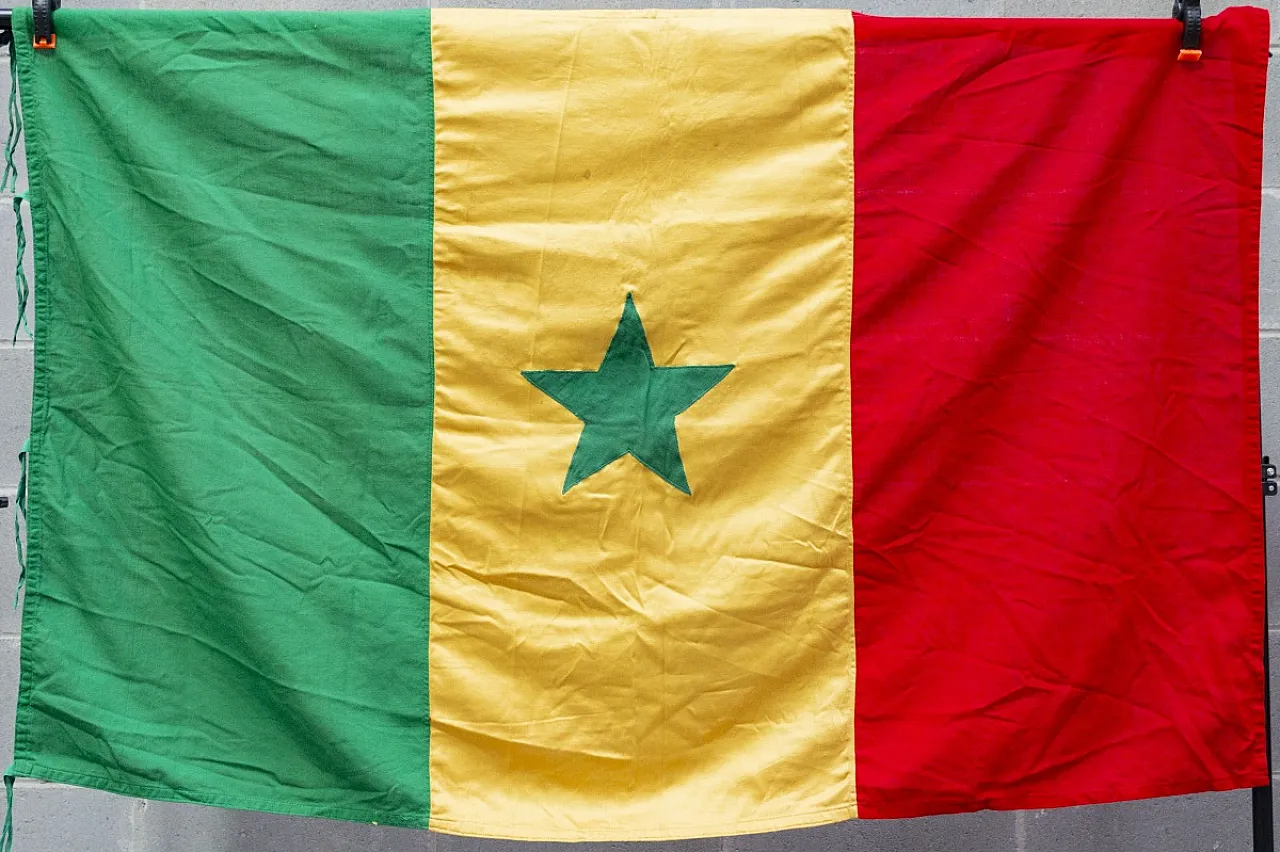 Bandiera del Senegal in cotone F.&A. F.lli Bianchi Bologna, '900 2