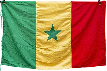 Bandiera del Senegal in cotone F.&A. F.lli Bianchi Bologna, '900