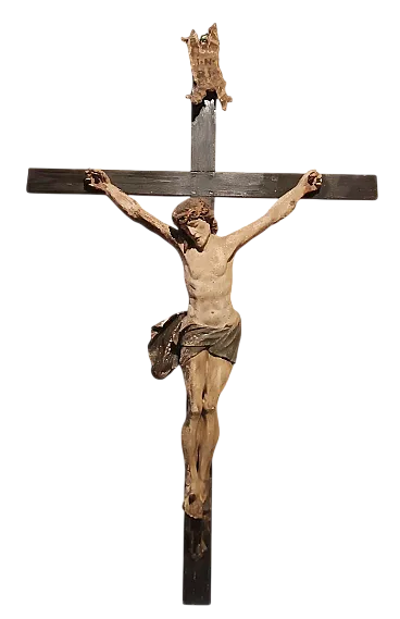Figura di Cristo in legno policromo, '600
