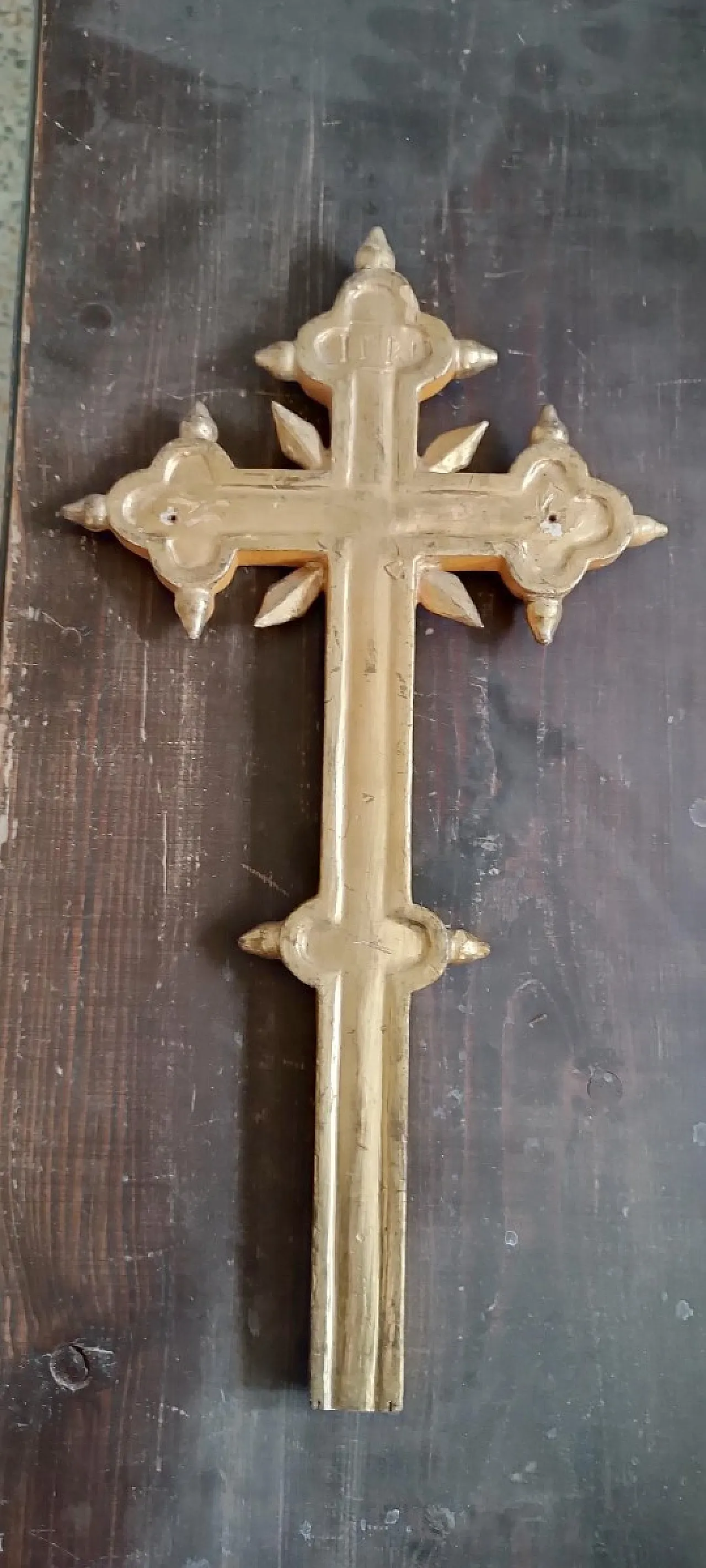 Gilded wooden cross, 18th century 1