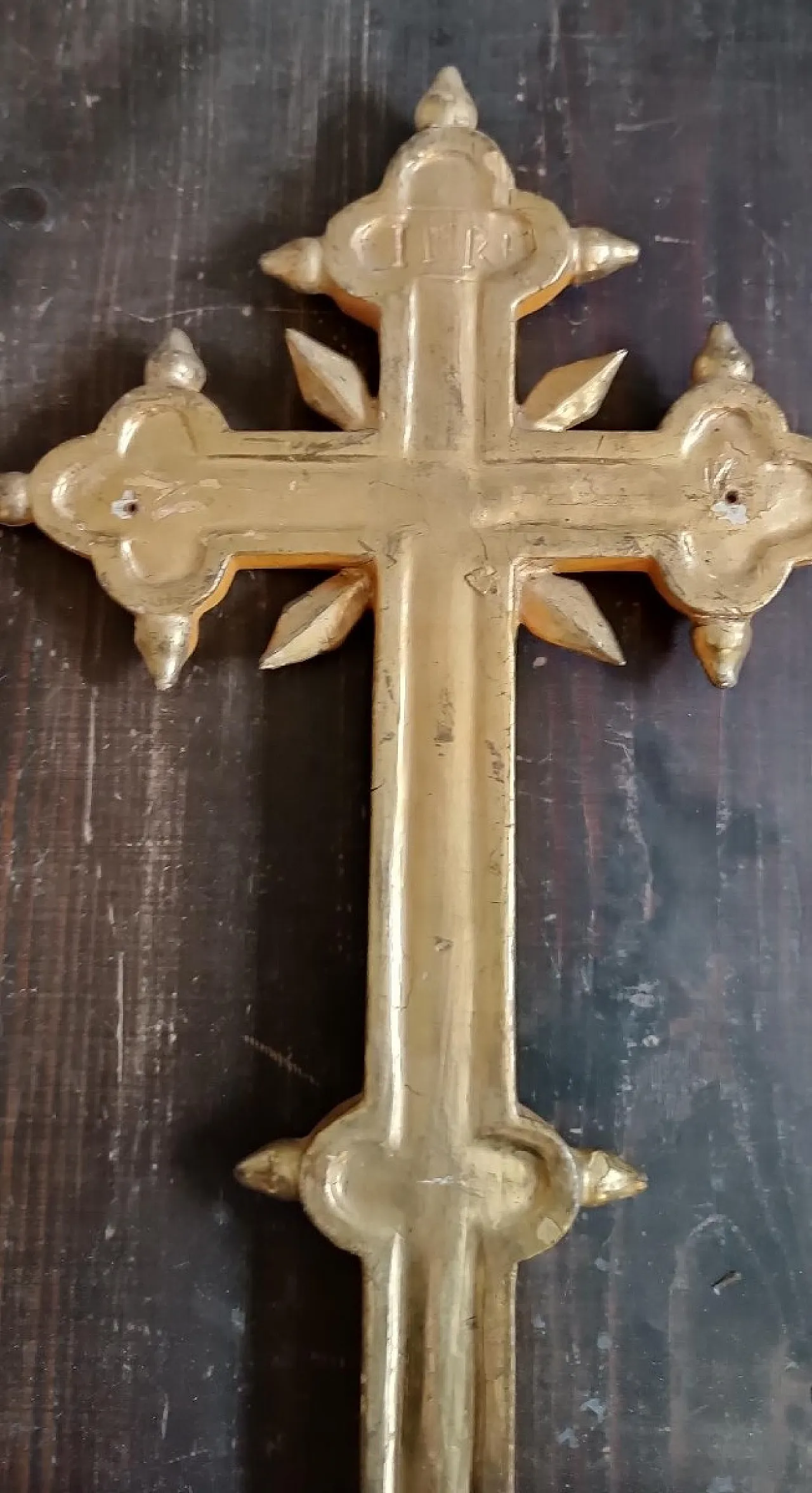 Gilded wooden cross, 18th century 3