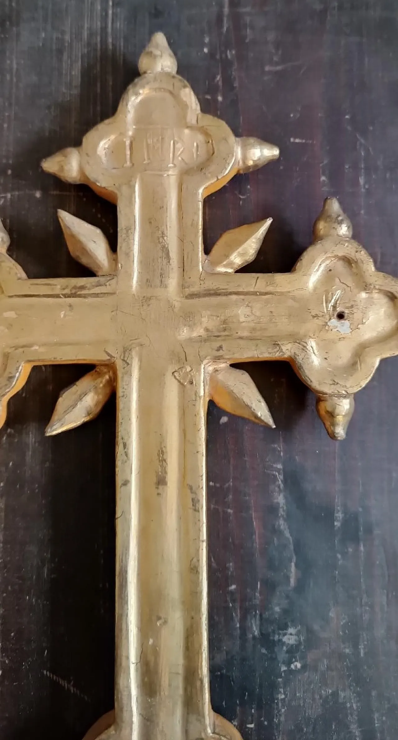 Gilded wooden cross, 18th century 5