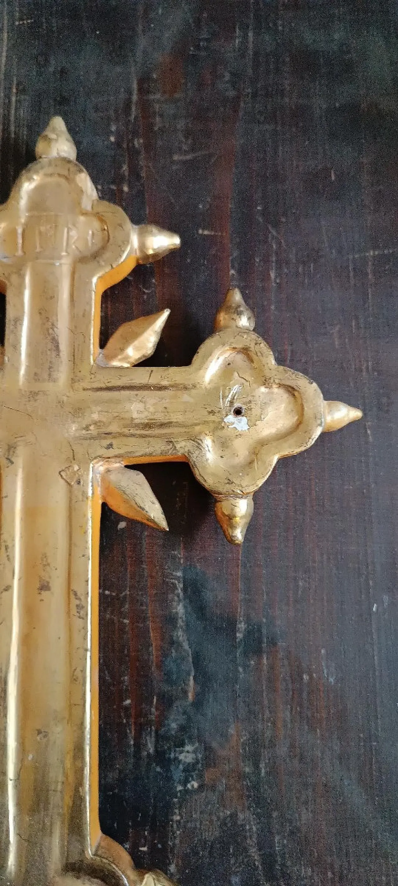 Gilded wooden cross, 18th century 6