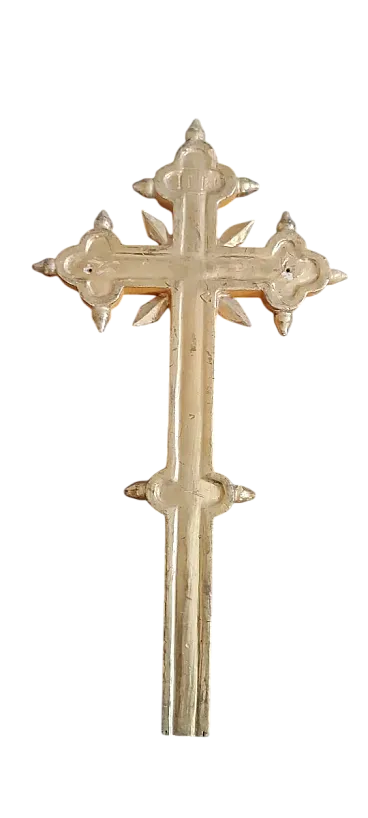 Croce in legno dorato, '700
