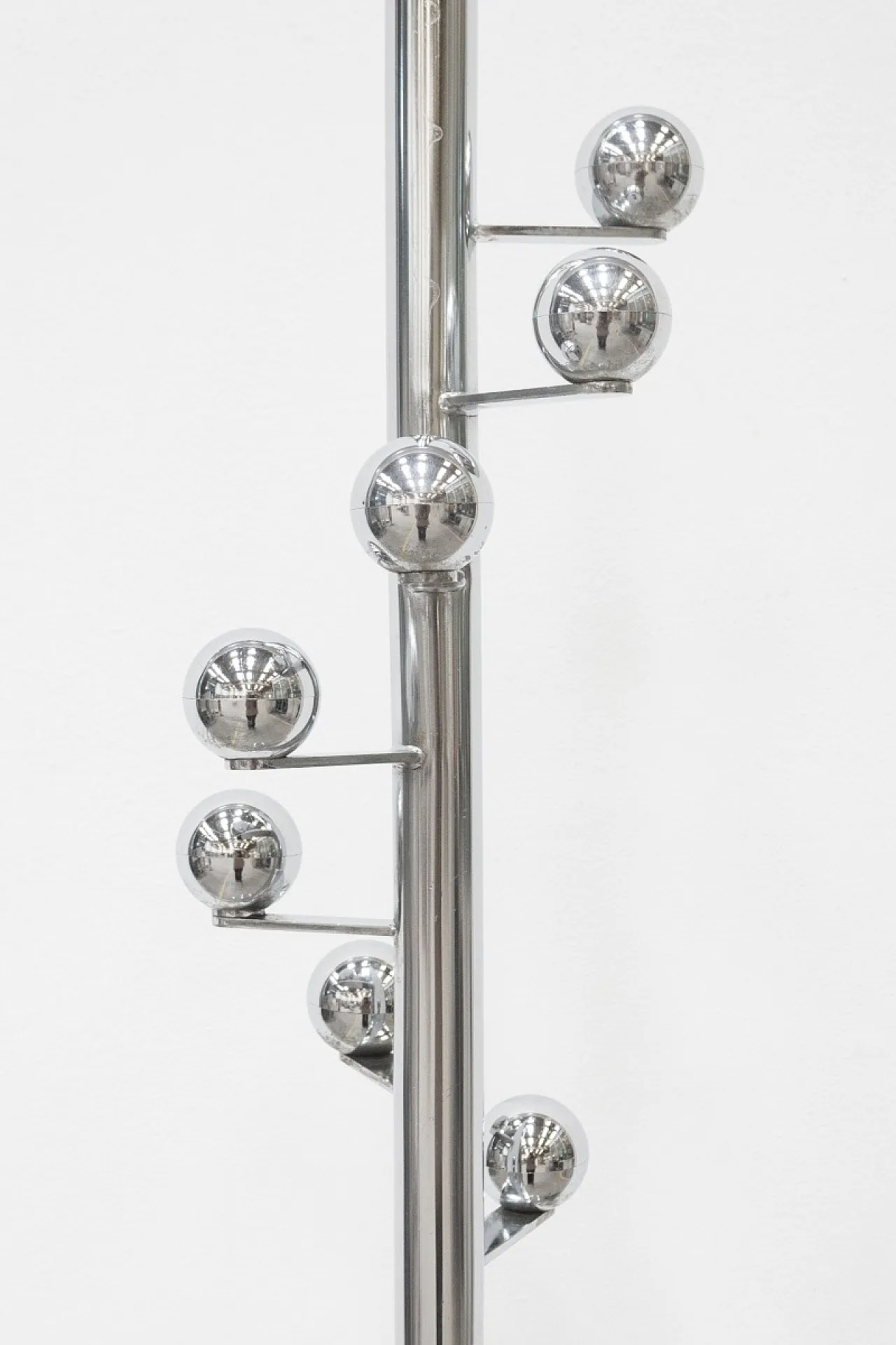 Chrome-plated steel coat stand, 1970s 2