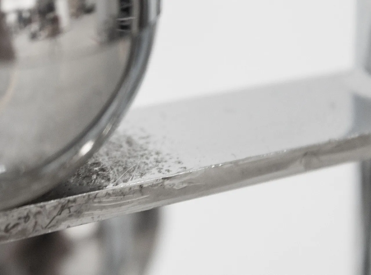 Chrome-plated steel coat stand, 1970s 9