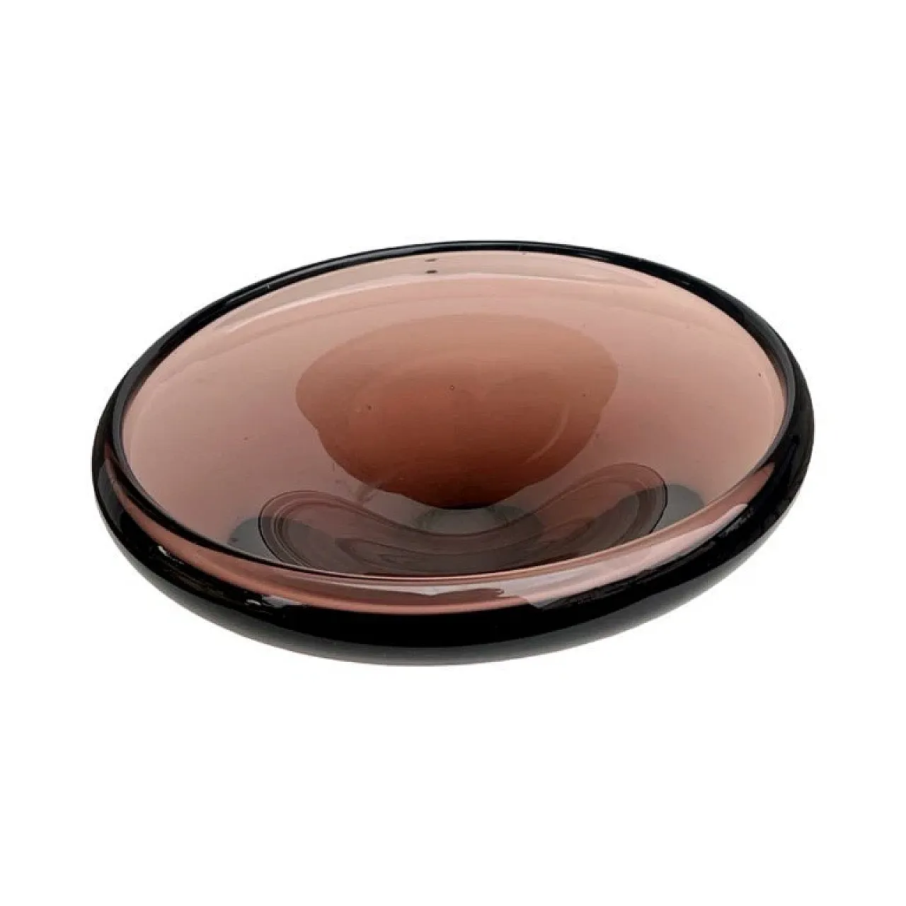 Glass ashtray by M. Klinger, Železný Brod, 1960s 3