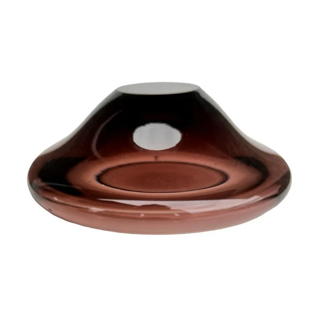 Glass ashtray by M. Klinger, Železný Brod, 1960s 5