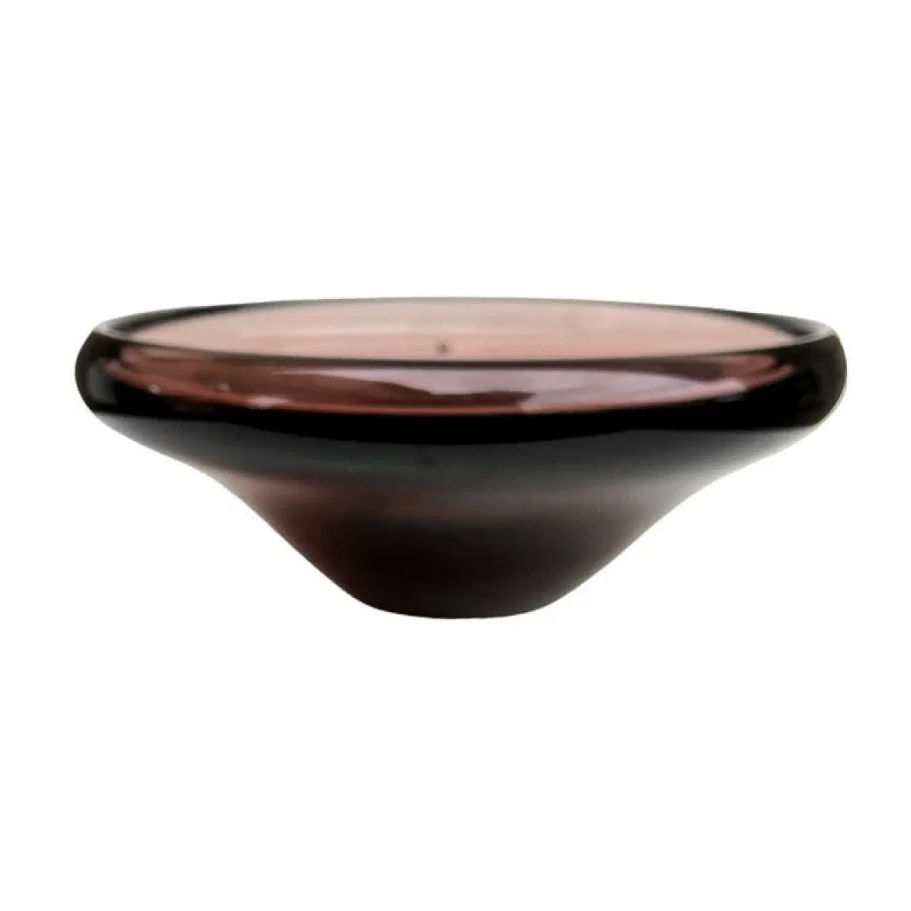 Glass ashtray by M. Klinger, Železný Brod, 1960s 8