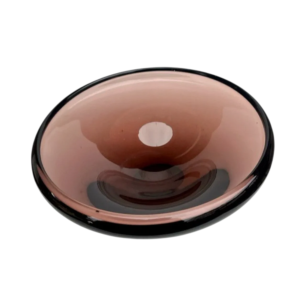 Glass ashtray by M. Klinger, Železný Brod, 1960s 10