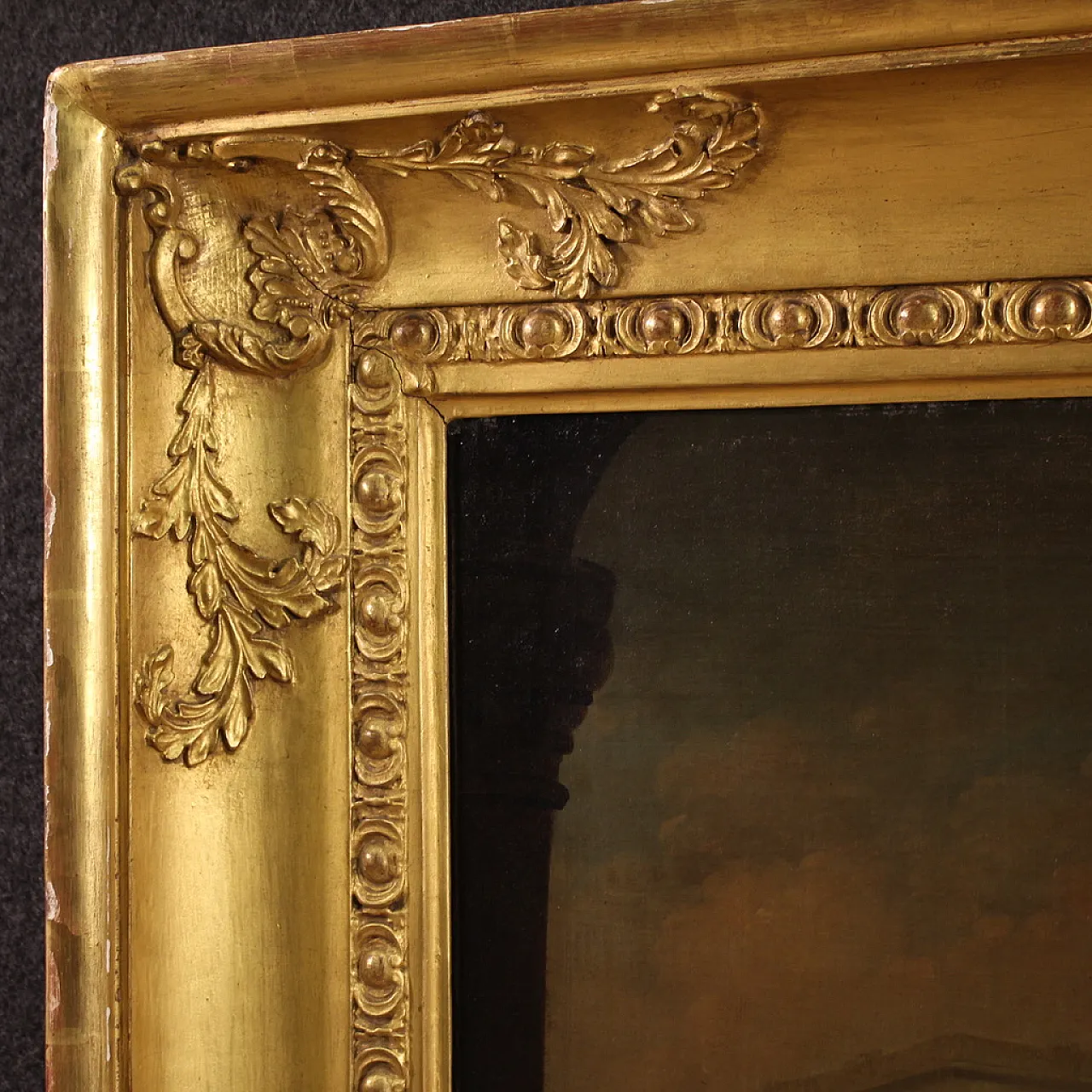 Dipinto francese Salomone e la Regina di Saba, '800 8