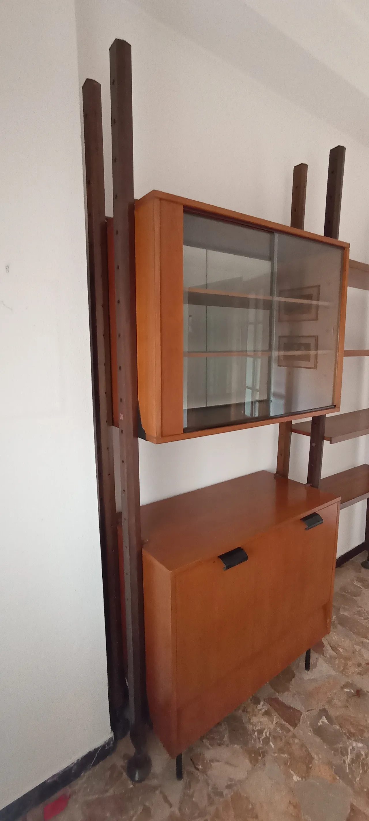 Libreria di Fiori per I.S.A. con bar e vetrina pensile, anni '70 4