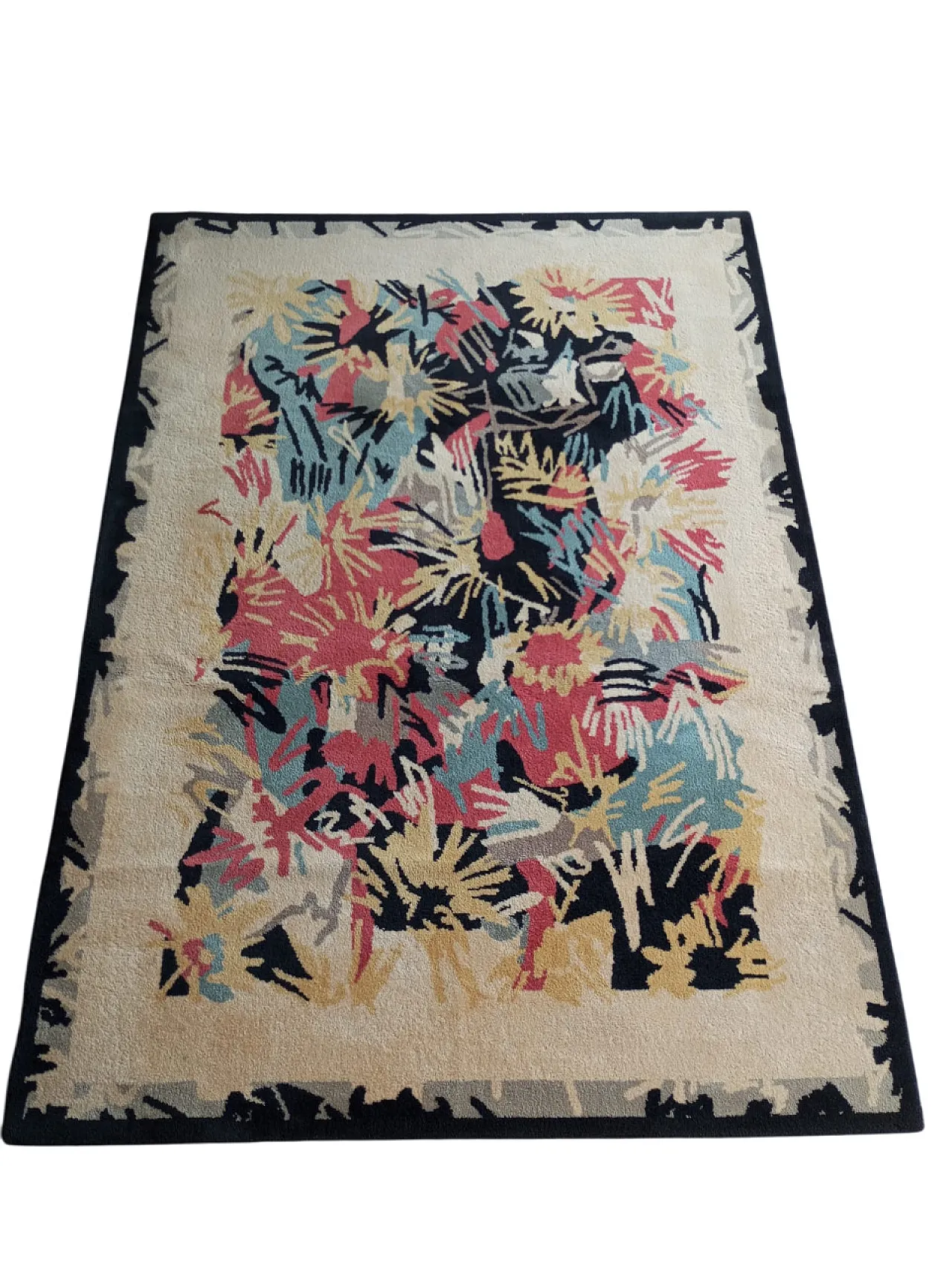 Tappeto disegno Gianni Vigone in lana, Italia anni ‘80 2