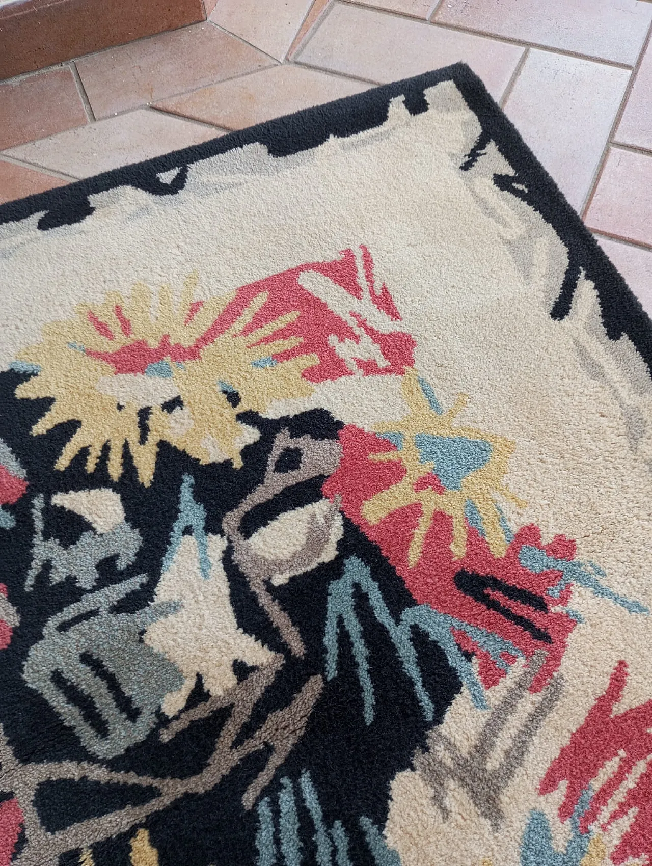 Tappeto disegno Gianni Vigone in lana, Italia anni ‘80 8