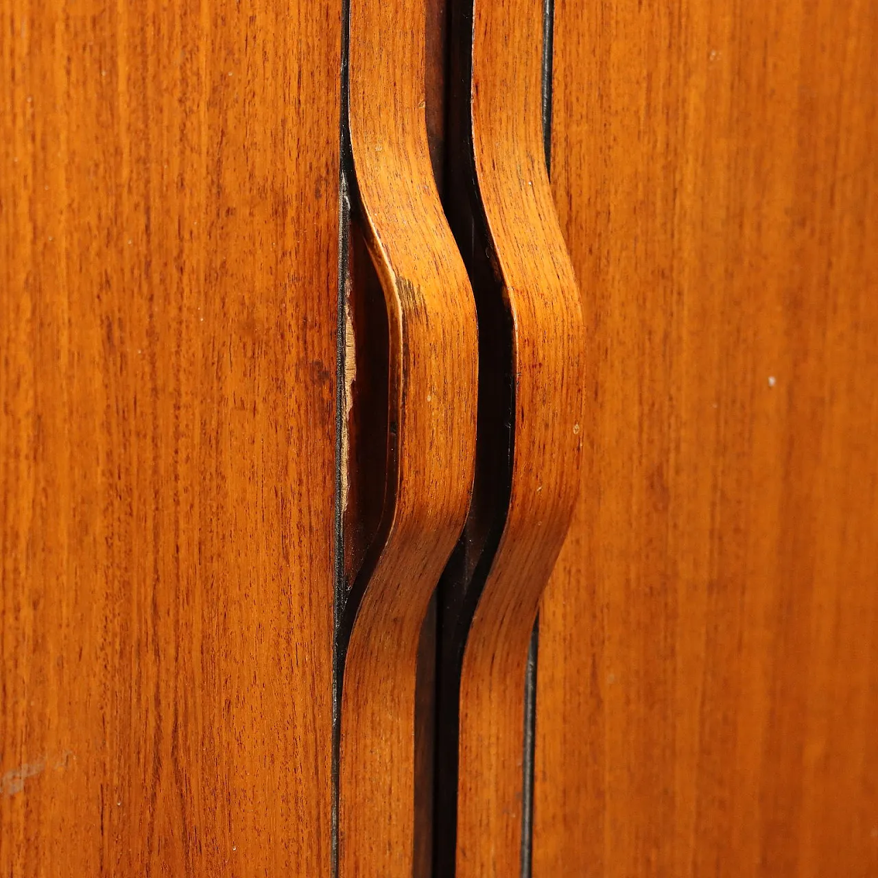 Libreria a doppia campata impiallacciata in teak, '900 6