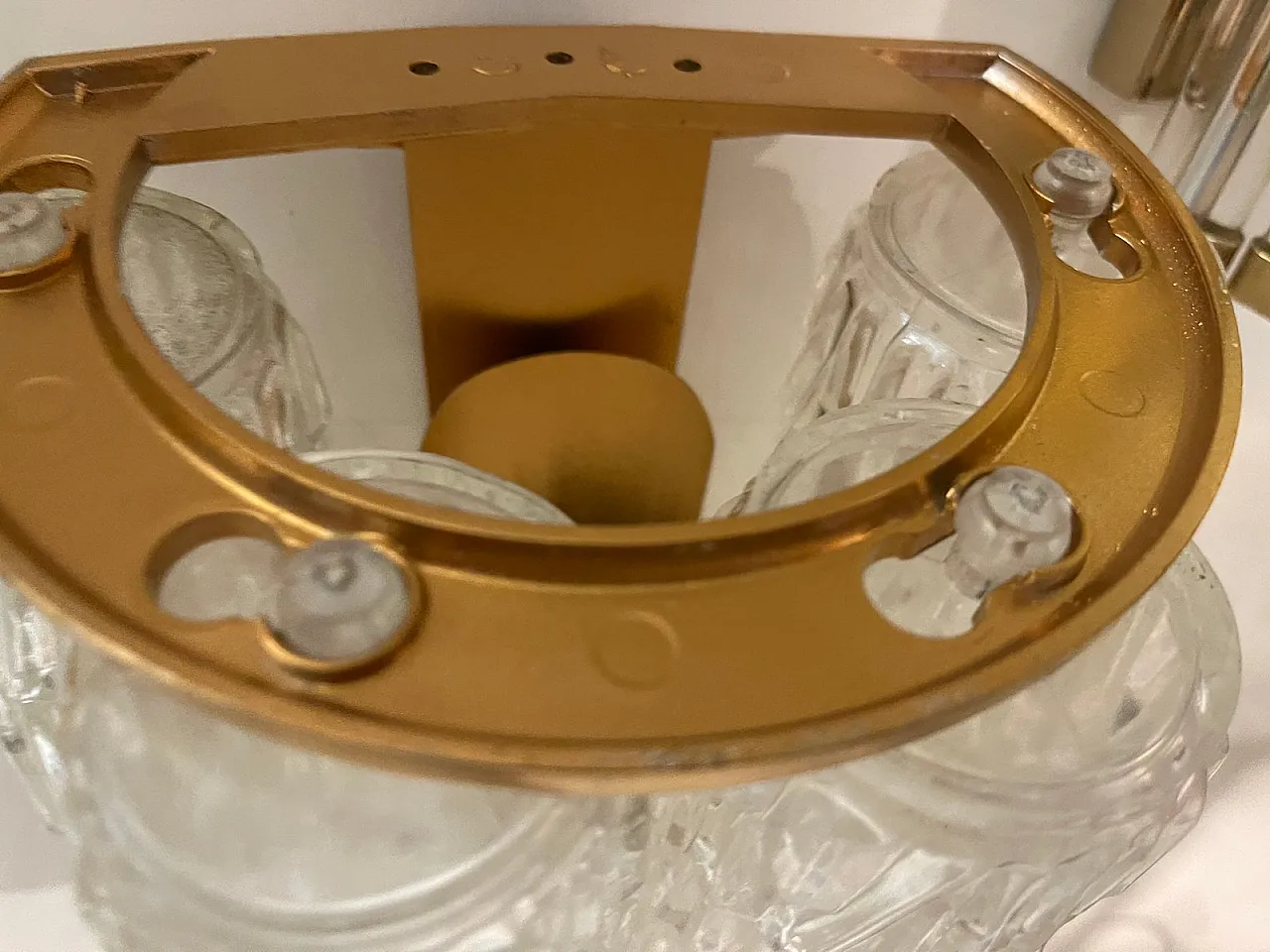 Pair of Mid-Century Italian Textured Plastic Sconces, 1970s 2