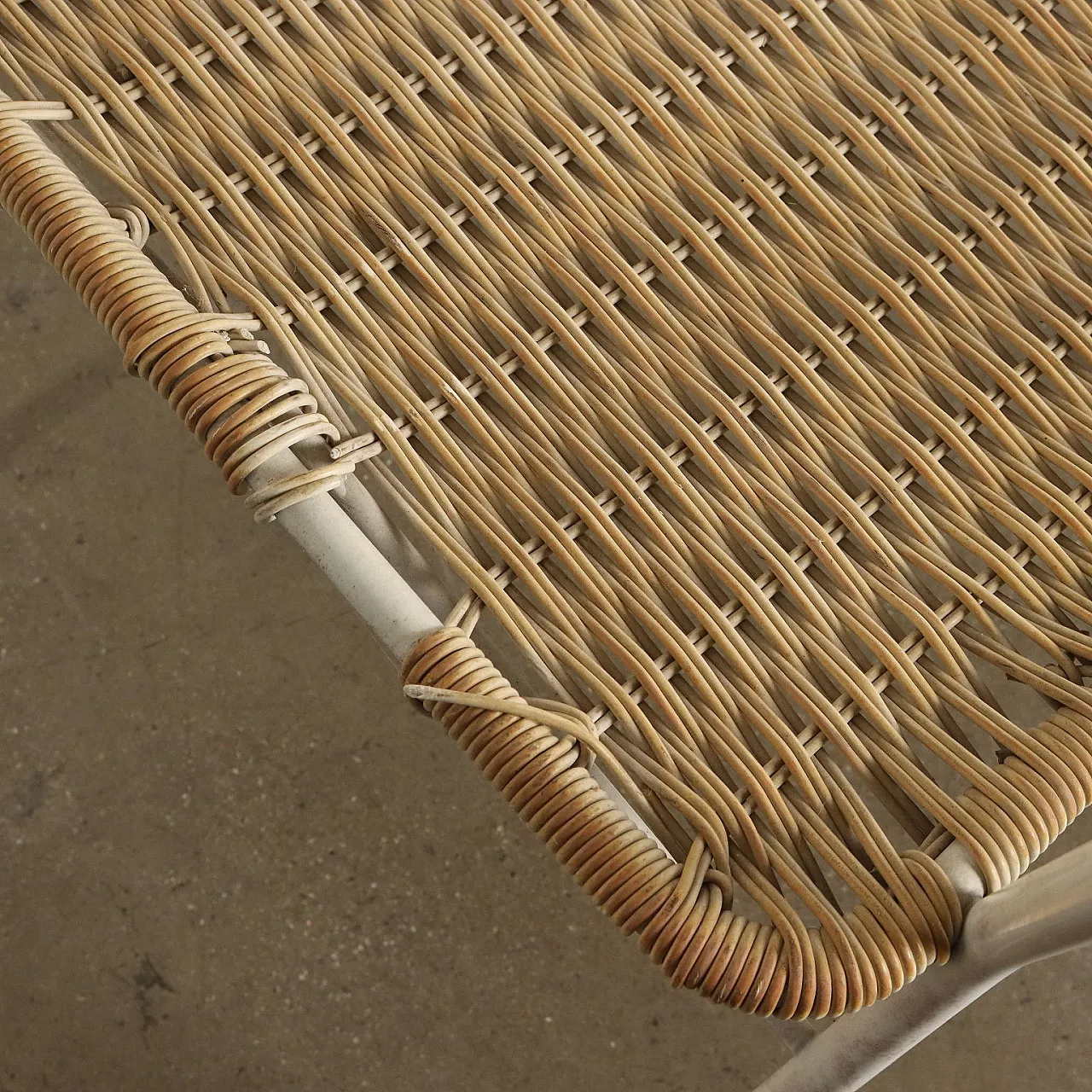 4 Sedie da giardino in plastico e ferro smaltato, anni '60 9