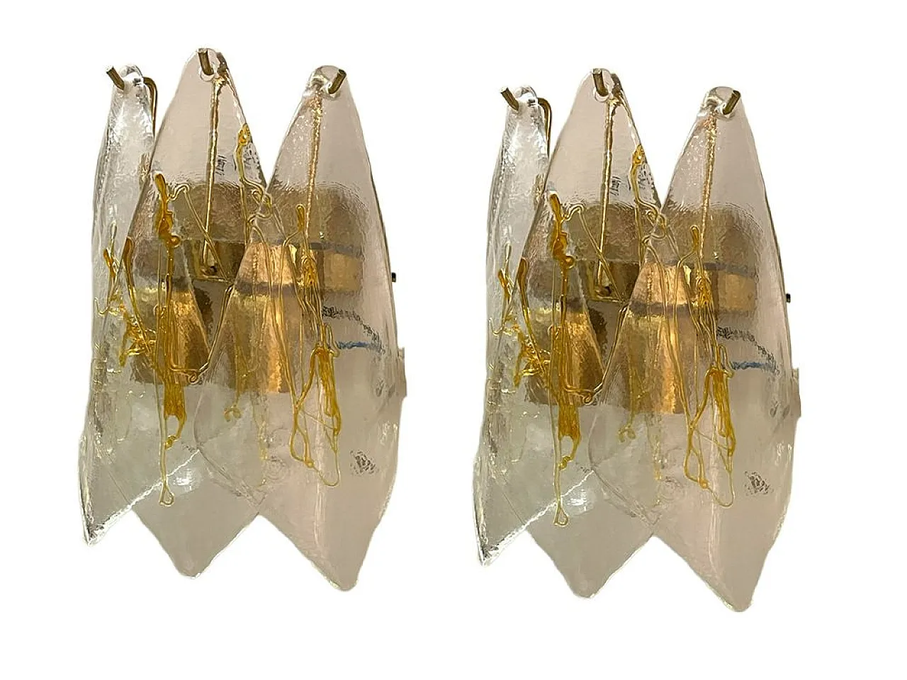 La Murrina wall light in Murano glass, 1980s, set of 2 1