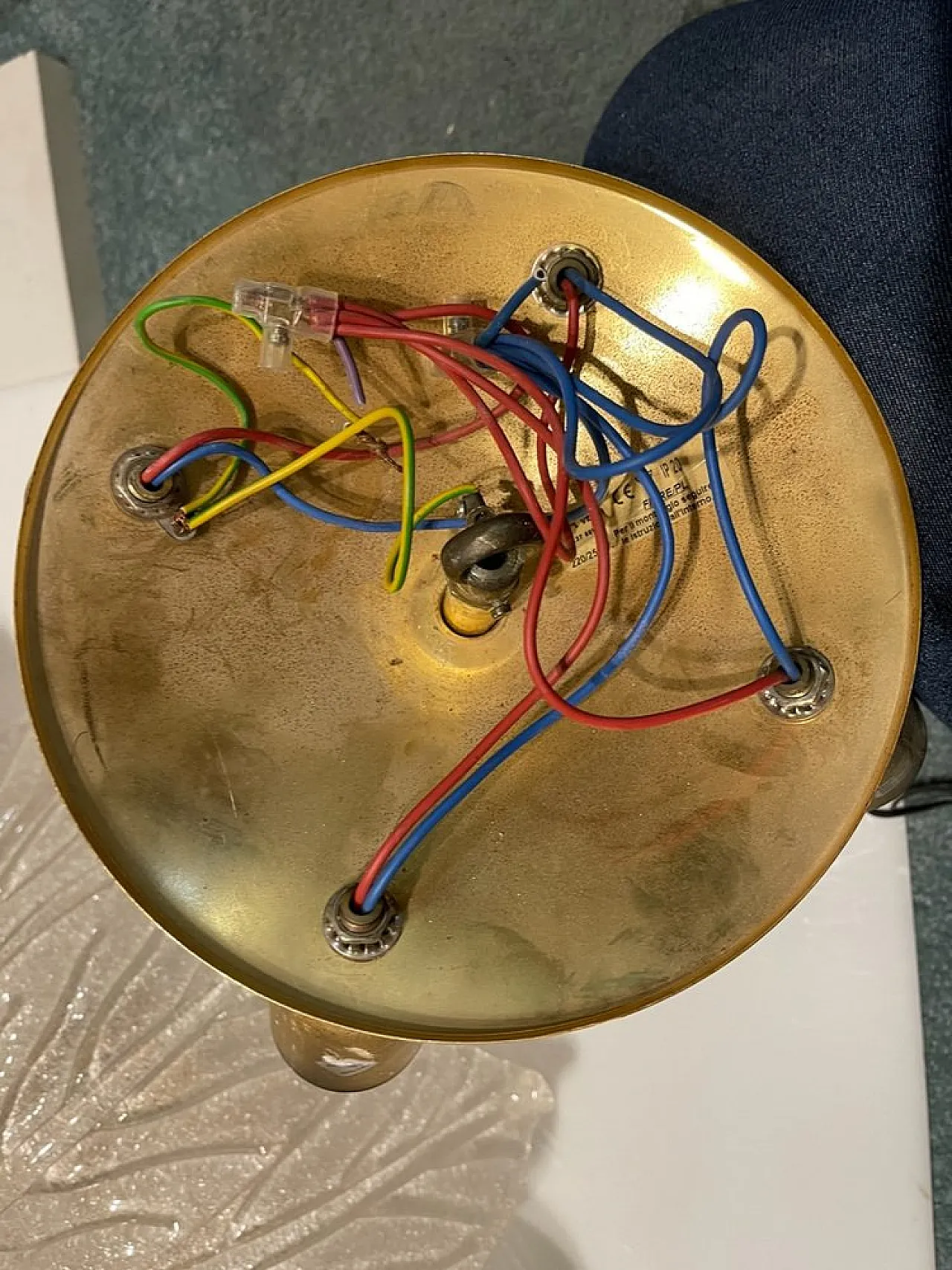 Venetian recessed flower in Murano glass, 1970s 3