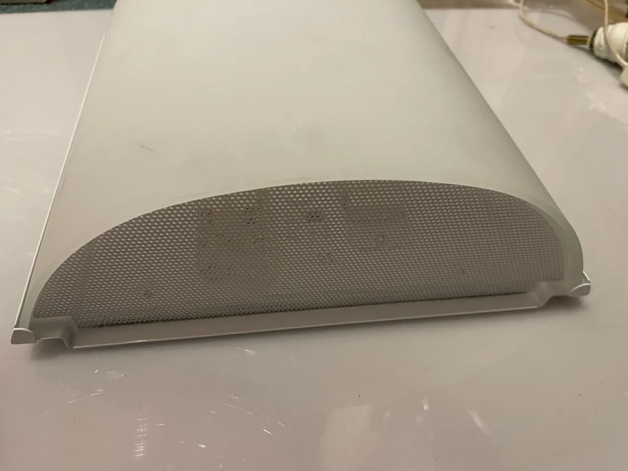 Large sandblasted glass sconces from Zonca, 1980s, set of 2 4