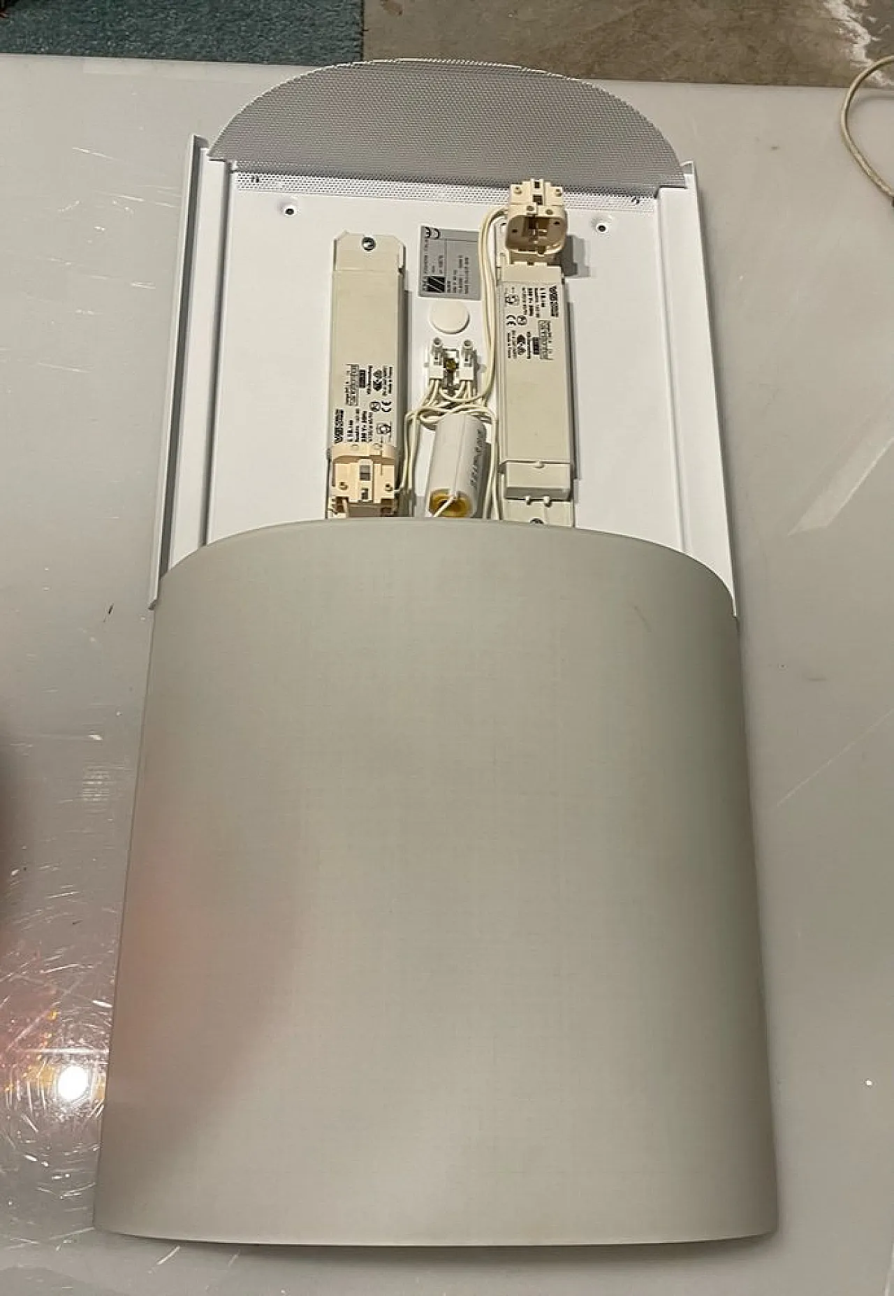 Large sandblasted glass sconces from Zonca, 1980s, set of 2 7