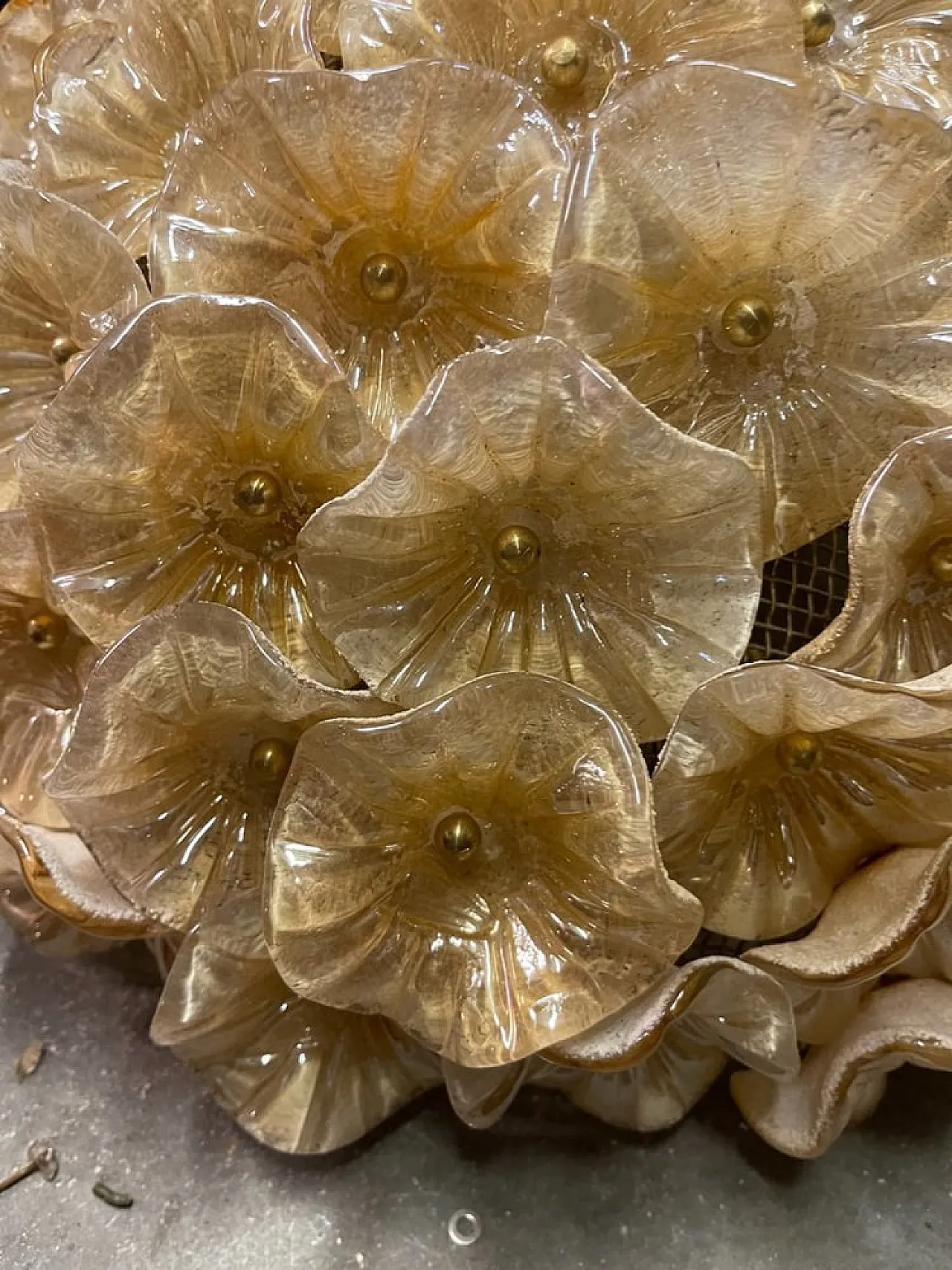 Murano glass floral floor lamp, 1970s 9