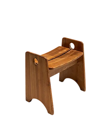 Sgabello in legno di Gilbert Marklund per Furusnickarn AB, anni '60