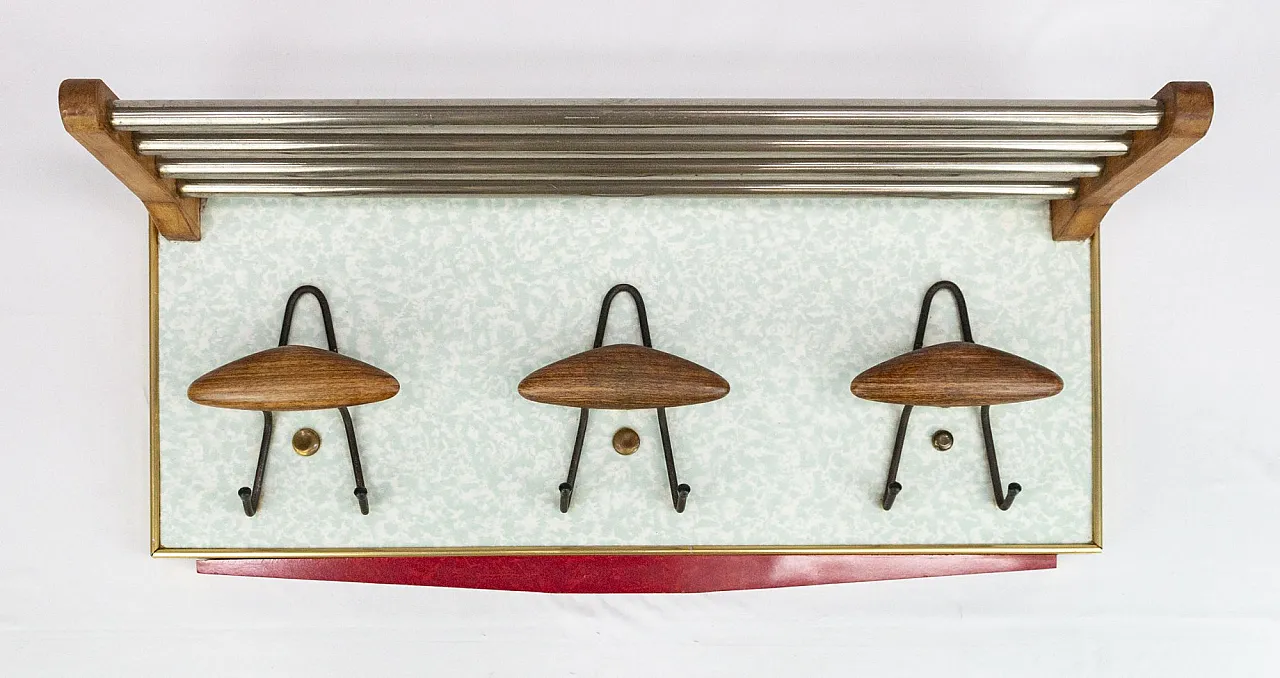 Coat rack with hat rack, 1950s 1