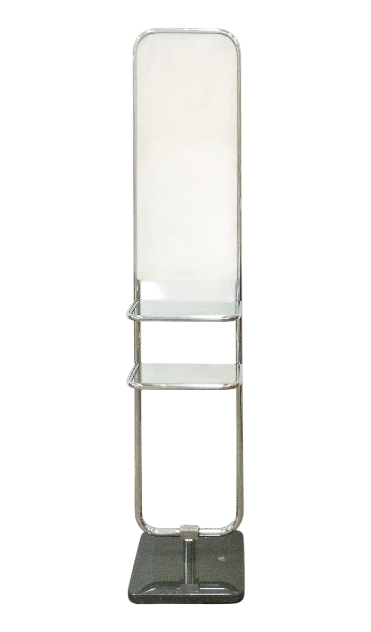 Specchio girevole con ripiani e appendiabiti, anni '70 14