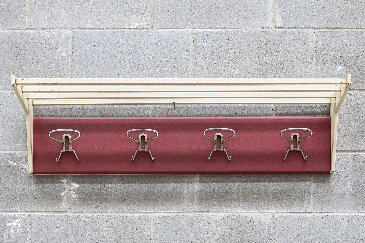 Attaccapanni in metallo con cappelliera, '900 1